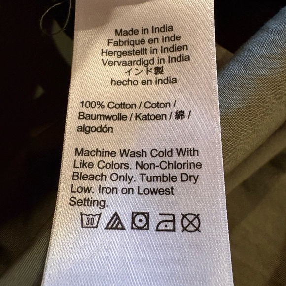 J. Crew Cotton poplin tie-sleeve button-front romper women’s M - Picture 10 of 14